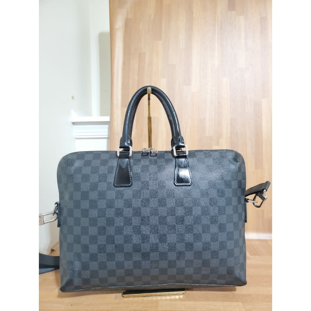 LOUIS vuitton porte-Documents jour Damier Graphite